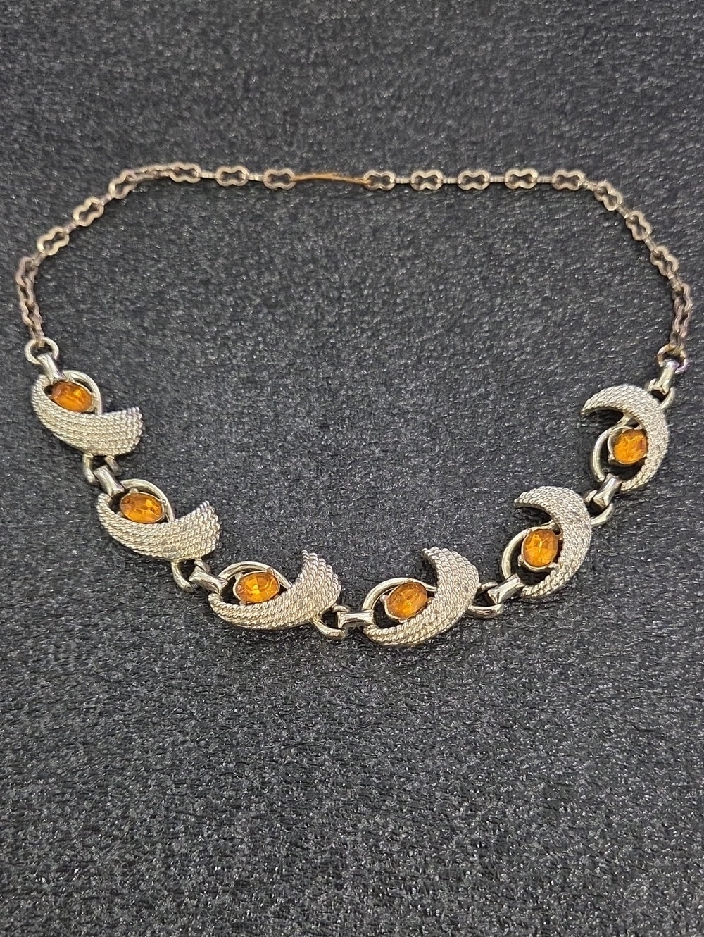 Vintage 60s Coro Rhinestone Costume Necklace